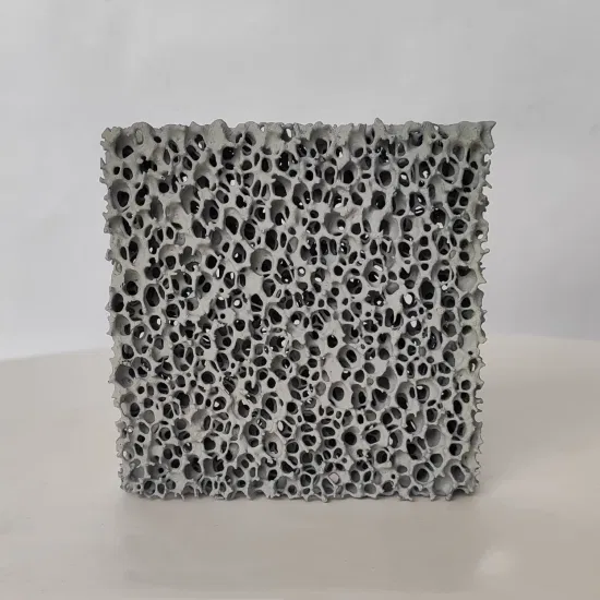 Silicon Carbide Ceramic Foam Filter Ductile Iron Casting Available Corresponding Sizes Different Thicknesses Ceramic Plates Type